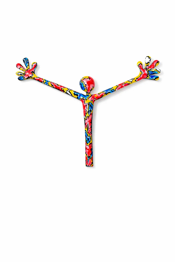 Abrazo Pixel Sculpture by Santi Flores | Contemporary Sculpture 2025