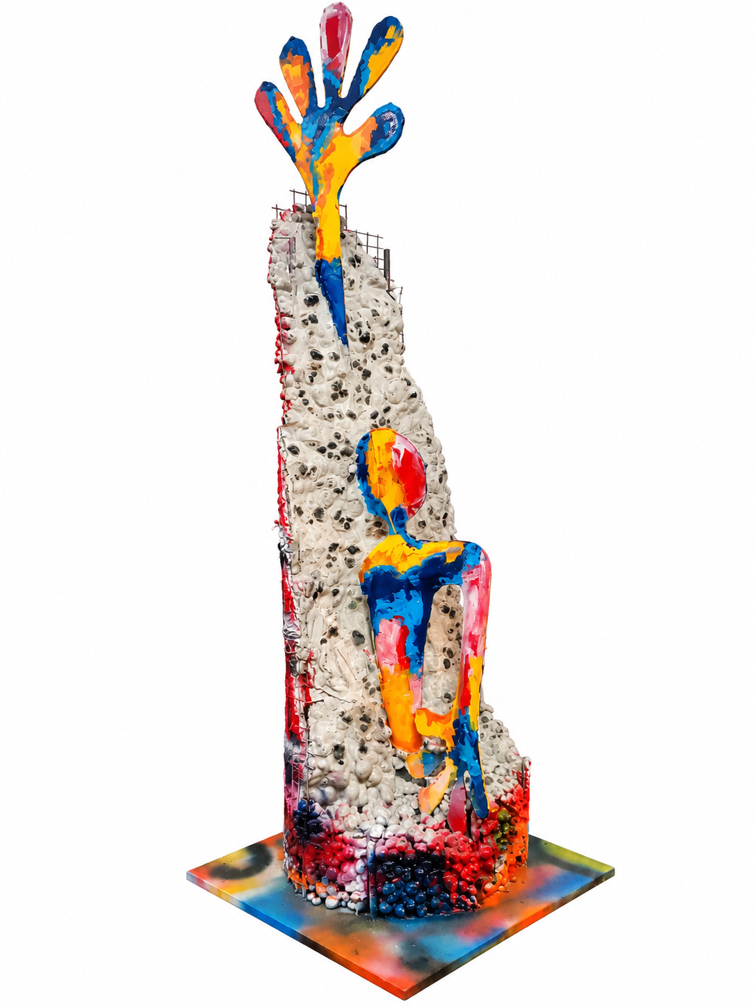 Escultura de acero y hormigón de 90 cm de Santi Flores