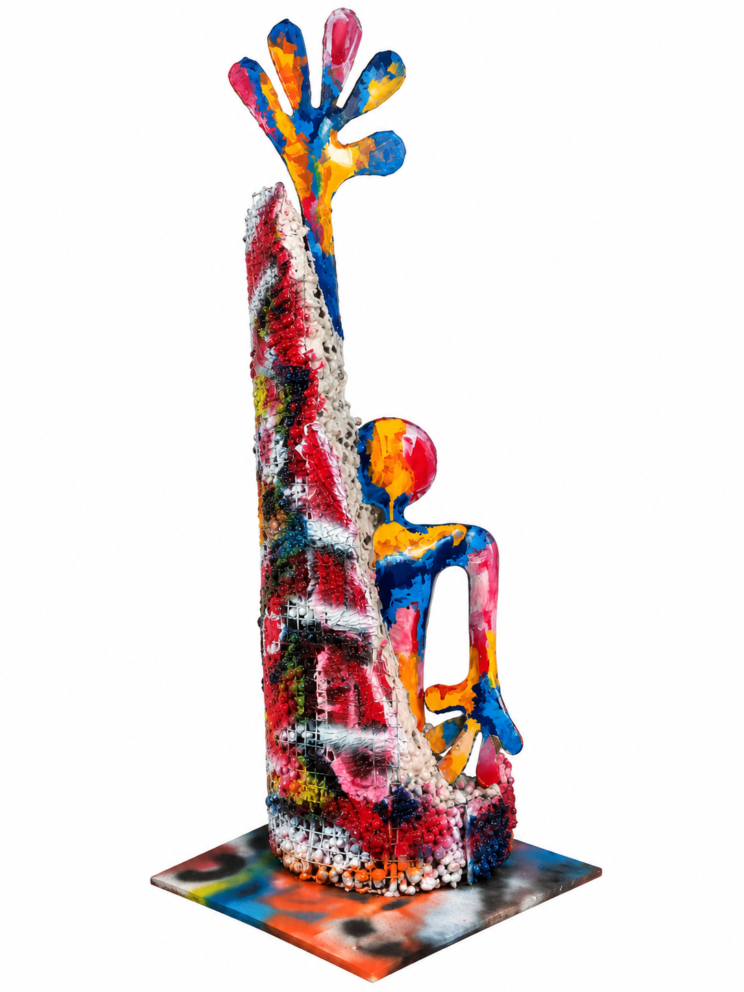 Vista adicional de escultura contemporánea de 90 cm